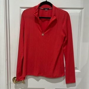 Tommy hilfiger half zip coral